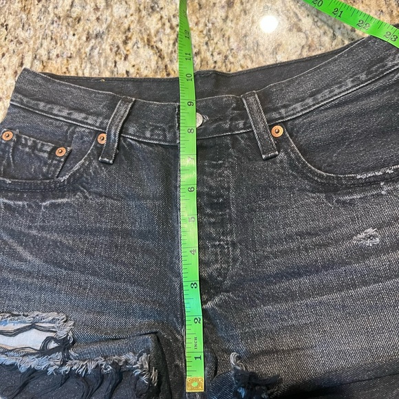 Levi’s 501 Denim Shorts In Faded Black - Picture 5 of 9